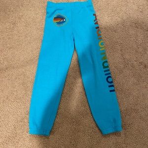 KID'S AVIATOR NATION SWEATPANTS - NEON BLUE